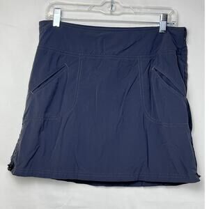 Athleta Women 8 Gray Ripstop Side Zip Skort Golf Pickleball Athleisure Outdoors